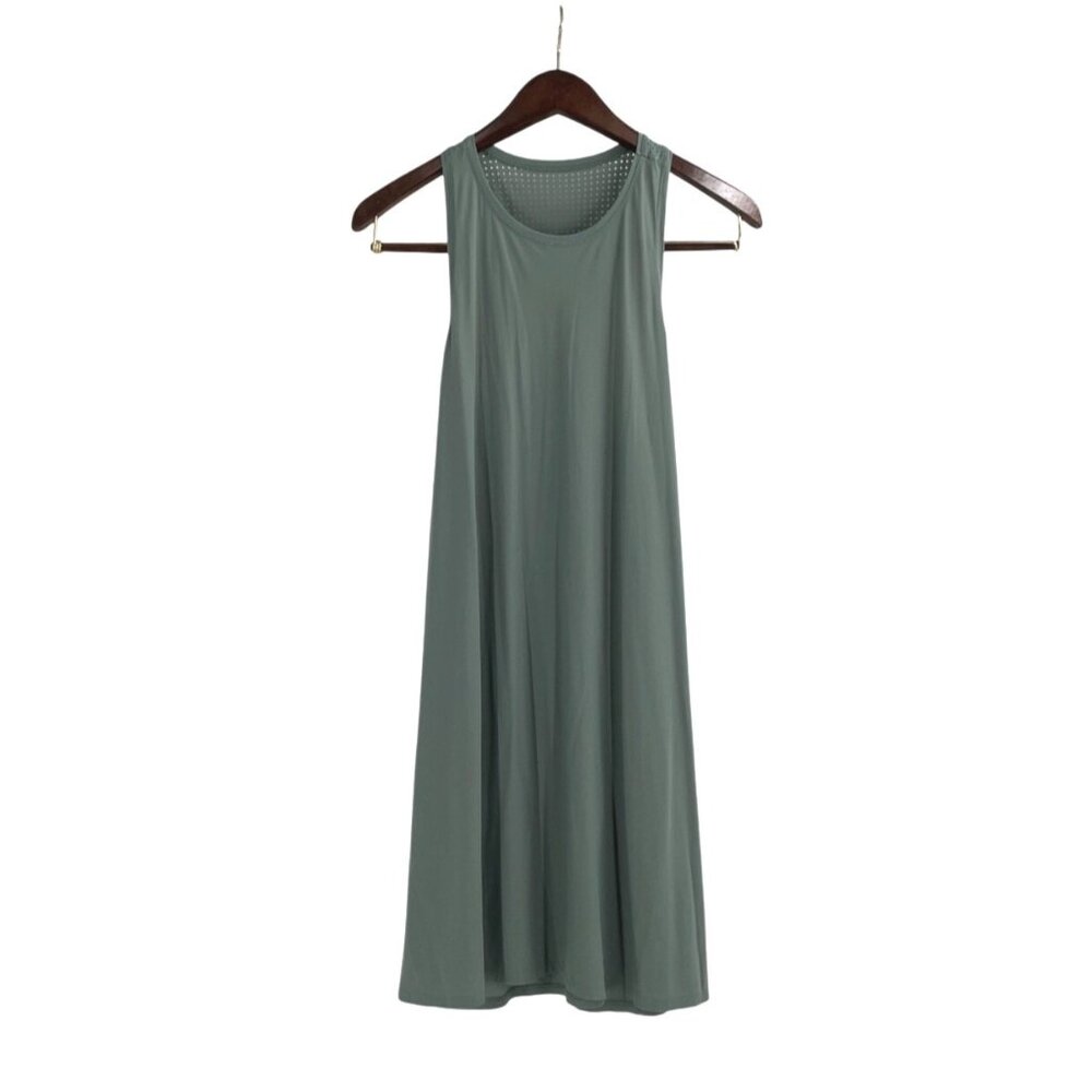 Sweaty Betty Womens XS Athleisure Activewear Midi Dress Racerback Sage Green